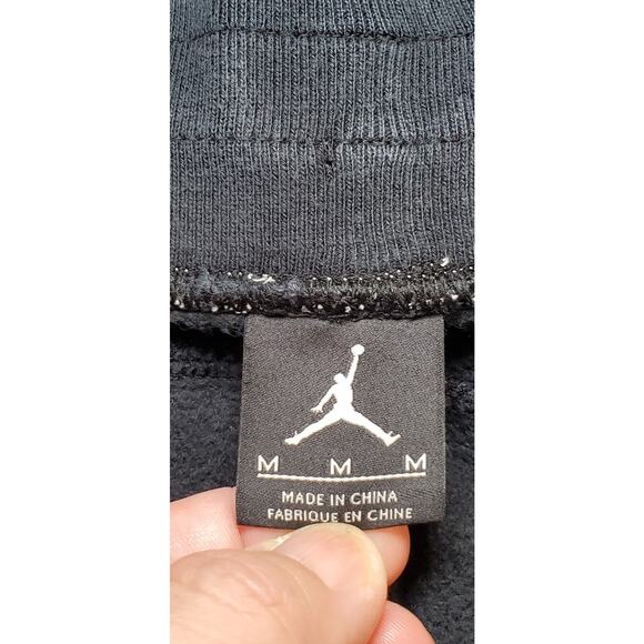 Nike Air Jordan Sz M Jogger Sweatpants Men Black Flight Essentials Workout C11 - Picture 6 of 11